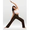 imageG Gradual Womens Yoga Pants Wide Leg wiht Pockets High Waist Stretch Loose Casual Lounge Sweatpants PetiteRegularTallReddish Brown