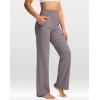 imageG Gradual Womens Yoga Pants Wide Leg wiht Pockets High Waist Stretch Loose Casual Lounge Sweatpants PetiteRegularTallStone Grey