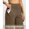 imageG Gradual Yoga Pants Women Wide Leg Dress Pants with Pockets High Waist Stretch PetiteRegularTall Casual Sweatpants WomenChestnut Brown