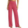 imageG Gradual Yoga Pants Women Wide Leg Dress Pants with Pockets High Waist Stretch PetiteRegularTall Casual Sweatpants WomenCoral