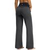 imageG Gradual Yoga Pants Women Wide Leg Dress Pants with Pockets High Waist Stretch PetiteRegularTall Casual Sweatpants WomenHeather Charcoal