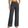 imageG Gradual Yoga Pants Women Wide Leg Dress Pants with Pockets High Waist Stretch PetiteRegularTall Casual Sweatpants WomenHeather Charcoal