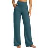 imageG Gradual Yoga Pants Women Wide Leg Dress Pants with Pockets High Waist Stretch PetiteRegularTall Casual Sweatpants WomenInk Green