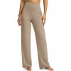 imageG Gradual Yoga Pants Women Wide Leg Dress Pants with Pockets High Waist Stretch PetiteRegularTall Casual Sweatpants WomenKhaki