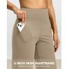 imageG Gradual Yoga Pants Women Wide Leg Dress Pants with Pockets High Waist Stretch PetiteRegularTall Casual Sweatpants WomenKhaki