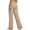 imageG Gradual Yoga Pants Women Wide Leg Dress Pants with Pockets High Waist Stretch PetiteRegularTall Casual Sweatpants WomenLight Khaki