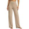 imageG Gradual Yoga Pants Women Wide Leg Dress Pants with Pockets High Waist Stretch PetiteRegularTall Casual Sweatpants WomenLight Khaki