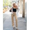imageG Gradual Yoga Pants Women Wide Leg Dress Pants with Pockets High Waist Stretch PetiteRegularTall Casual Sweatpants WomenLight Khaki