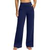 imageG Gradual Yoga Pants Women Wide Leg Dress Pants with Pockets High Waist Stretch PetiteRegularTall Casual Sweatpants WomenNavy