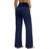 imageG Gradual Yoga Pants Women Wide Leg Dress Pants with Pockets High Waist Stretch PetiteRegularTall Casual Sweatpants WomenNavy