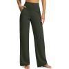 imageG Gradual Yoga Pants Women Wide Leg Dress Pants with Pockets High Waist Stretch PetiteRegularTall Casual Sweatpants WomenOlive Green