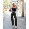 imageG Gradual Yoga Pants Women Wide Leg Dress Pants with Pockets High Waist Stretch PetiteRegularTall Casual Sweatpants WomenOlive Green