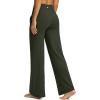 imageG Gradual Yoga Pants Women Wide Leg Dress Pants with Pockets High Waist Stretch PetiteRegularTall Casual Sweatpants WomenOlive Green