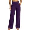 imageG Gradual Yoga Pants Women Wide Leg Dress Pants with Pockets High Waist Stretch PetiteRegularTall Casual Sweatpants WomenPurple