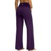 imageG Gradual Yoga Pants Women Wide Leg Dress Pants with Pockets High Waist Stretch PetiteRegularTall Casual Sweatpants WomenPurple