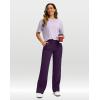 imageG Gradual Yoga Pants Women Wide Leg Dress Pants with Pockets High Waist Stretch PetiteRegularTall Casual Sweatpants WomenPurple