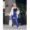 imageG Gradual Yoga Pants Women Wide Leg Dress Pants with Pockets High Waist Stretch PetiteRegularTall Casual Sweatpants WomenWaves Blue