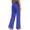 imageG Gradual Yoga Pants Women Wide Leg Dress Pants with Pockets High Waist Stretch PetiteRegularTall Casual Sweatpants WomenWaves Blue