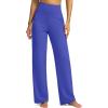 imageG Gradual Yoga Pants Women Wide Leg Dress Pants with Pockets High Waist Stretch PetiteRegularTall Casual Sweatpants WomenWaves Blue