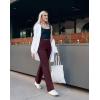 imageG Gradual Yoga Pants Women Wide Leg Dress Pants with Pockets High Waist Stretch PetiteRegularTall Casual Sweatpants WomenWine