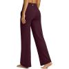 imageG Gradual Yoga Pants Women Wide Leg Dress Pants with Pockets High Waist Stretch PetiteRegularTall Casual Sweatpants WomenWine