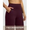 imageG Gradual Yoga Pants Women Wide Leg Dress Pants with Pockets High Waist Stretch PetiteRegularTall Casual Sweatpants WomenWine