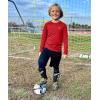 imageG Gradual Youth Boys Compression Thermal Shirt Long Sleeve Fleece Undershirt for Boy Football Baseball Soccer Base LayerRed