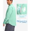 imageMens Long Sleeve Sun Protection Fishing Shirt with Zipper Pockets UPF 50 Lightweight Cool Sun Shirts for Men Hiking OutdoorArona