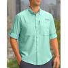 imageMens Long Sleeve Sun Protection Fishing Shirt with Zipper Pockets UPF 50 Lightweight Cool Sun Shirts for Men Hiking OutdoorArona