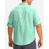 imageMens Long Sleeve Sun Protection Fishing Shirt with Zipper Pockets UPF 50 Lightweight Cool Sun Shirts for Men Hiking OutdoorArona