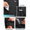 imageMens Long Sleeve Sun Protection Fishing Shirt with Zipper Pockets UPF 50 Lightweight Cool Sun Shirts for Men Hiking OutdoorBlack