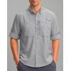 imageMens Long Sleeve Sun Protection Fishing Shirt with Zipper Pockets UPF 50 Lightweight Cool Sun Shirts for Men Hiking OutdoorCool Grey