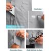 imageMens Long Sleeve Sun Protection Fishing Shirt with Zipper Pockets UPF 50 Lightweight Cool Sun Shirts for Men Hiking OutdoorCool Grey