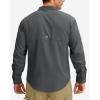 imageMens Long Sleeve Sun Protection Fishing Shirt with Zipper Pockets UPF 50 Lightweight Cool Sun Shirts for Men Hiking OutdoorDark Grey
