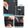 imageMens Long Sleeve Sun Protection Fishing Shirt with Zipper Pockets UPF 50 Lightweight Cool Sun Shirts for Men Hiking OutdoorDark Grey