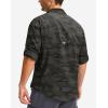 imageMens Long Sleeve Sun Protection Fishing Shirt with Zipper Pockets UPF 50 Lightweight Cool Sun Shirts for Men Hiking OutdoorGreen Camo