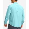 imageMens Long Sleeve Sun Protection Fishing Shirt with Zipper Pockets UPF 50 Lightweight Cool Sun Shirts for Men Hiking OutdoorGulf Stream