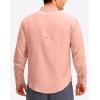 imageMens Long Sleeve Sun Protection Fishing Shirt with Zipper Pockets UPF 50 Lightweight Cool Sun Shirts for Men Hiking OutdoorLight Pink