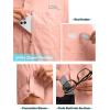imageMens Long Sleeve Sun Protection Fishing Shirt with Zipper Pockets UPF 50 Lightweight Cool Sun Shirts for Men Hiking OutdoorLight Pink