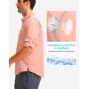 imageMens Long Sleeve Sun Protection Fishing Shirt with Zipper Pockets UPF 50 Lightweight Cool Sun Shirts for Men Hiking OutdoorLight Pink