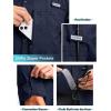 imageMens Long Sleeve Sun Protection Fishing Shirt with Zipper Pockets UPF 50 Lightweight Cool Sun Shirts for Men Hiking OutdoorNavy