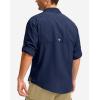 imageMens Long Sleeve Sun Protection Fishing Shirt with Zipper Pockets UPF 50 Lightweight Cool Sun Shirts for Men Hiking OutdoorNavy