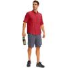 imageMens Long Sleeve Sun Protection Fishing Shirt with Zipper Pockets UPF 50 Lightweight Cool Sun Shirts for Men Hiking OutdoorRed