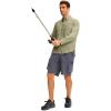 imageMens Long Sleeve Sun Protection Fishing Shirt with Zipper Pockets UPF 50 Lightweight Cool Sun Shirts for Men Hiking OutdoorSage Green