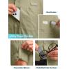 imageMens Long Sleeve Sun Protection Fishing Shirt with Zipper Pockets UPF 50 Lightweight Cool Sun Shirts for Men Hiking OutdoorSage Green