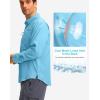 imageMens Long Sleeve Sun Protection Fishing Shirt with Zipper Pockets UPF 50 Lightweight Cool Sun Shirts for Men Hiking OutdoorSail