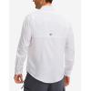 imageMens Long Sleeve Sun Protection Fishing Shirt with Zipper Pockets UPF 50 Lightweight Cool Sun Shirts for Men Hiking OutdoorWhite
