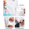 imageMens Long Sleeve Sun Protection Fishing Shirt with Zipper Pockets UPF 50 Lightweight Cool Sun Shirts for Men Hiking OutdoorWhite