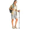 imageWomens 10quot Hiking Golf Long Shorts with 5 Pockets Knee Length Lightweight Quick Dry Cargo Bermuda Shorts for WomenBright Grey