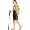 imageWomens 10quot Hiking Golf Long Shorts with 5 Pockets Knee Length Lightweight Quick Dry Cargo Bermuda Shorts for WomenGrey Camo